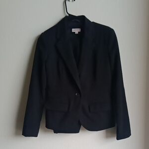 Merona Black Single-Button Tailored Blazer
